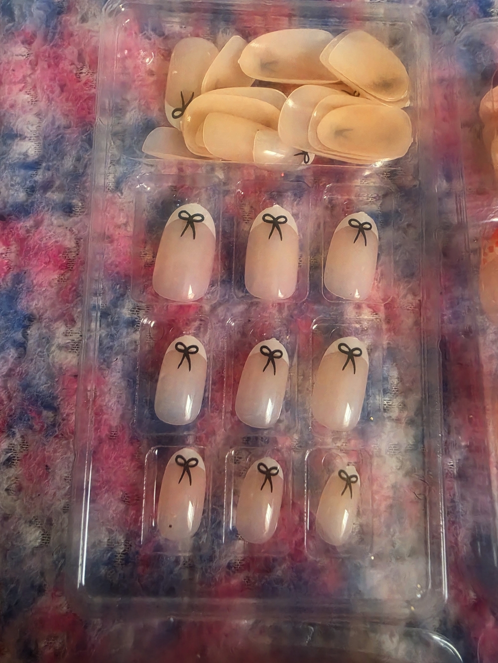 Assorted Press-On Nail Set - Neutral, Pink, Black & Gold Designs - Picture 2 of 8